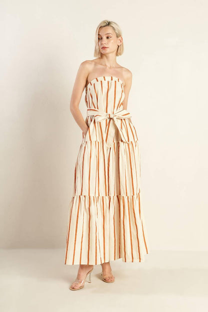 SWEET REMINISCENCE WOVEN MAXI DRESS Flying Tomato