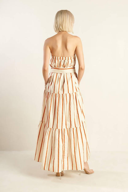 SWEET REMINISCENCE WOVEN MAXI DRESS Flying Tomato