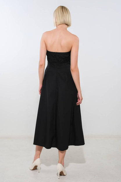 MYSTIC MUSE WOVEN MIDI DRESS Flying Tomato