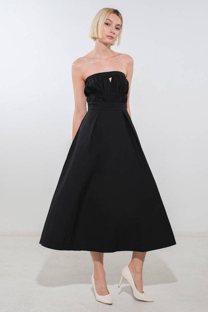 MYSTIC MUSE WOVEN MIDI DRESS Flying Tomato