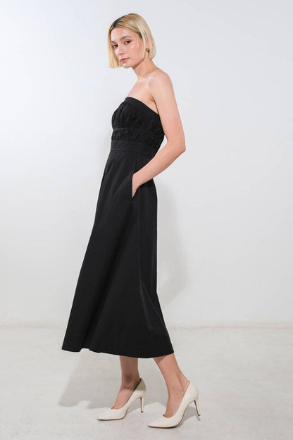 MYSTIC MUSE WOVEN MIDI DRESS Flying Tomato