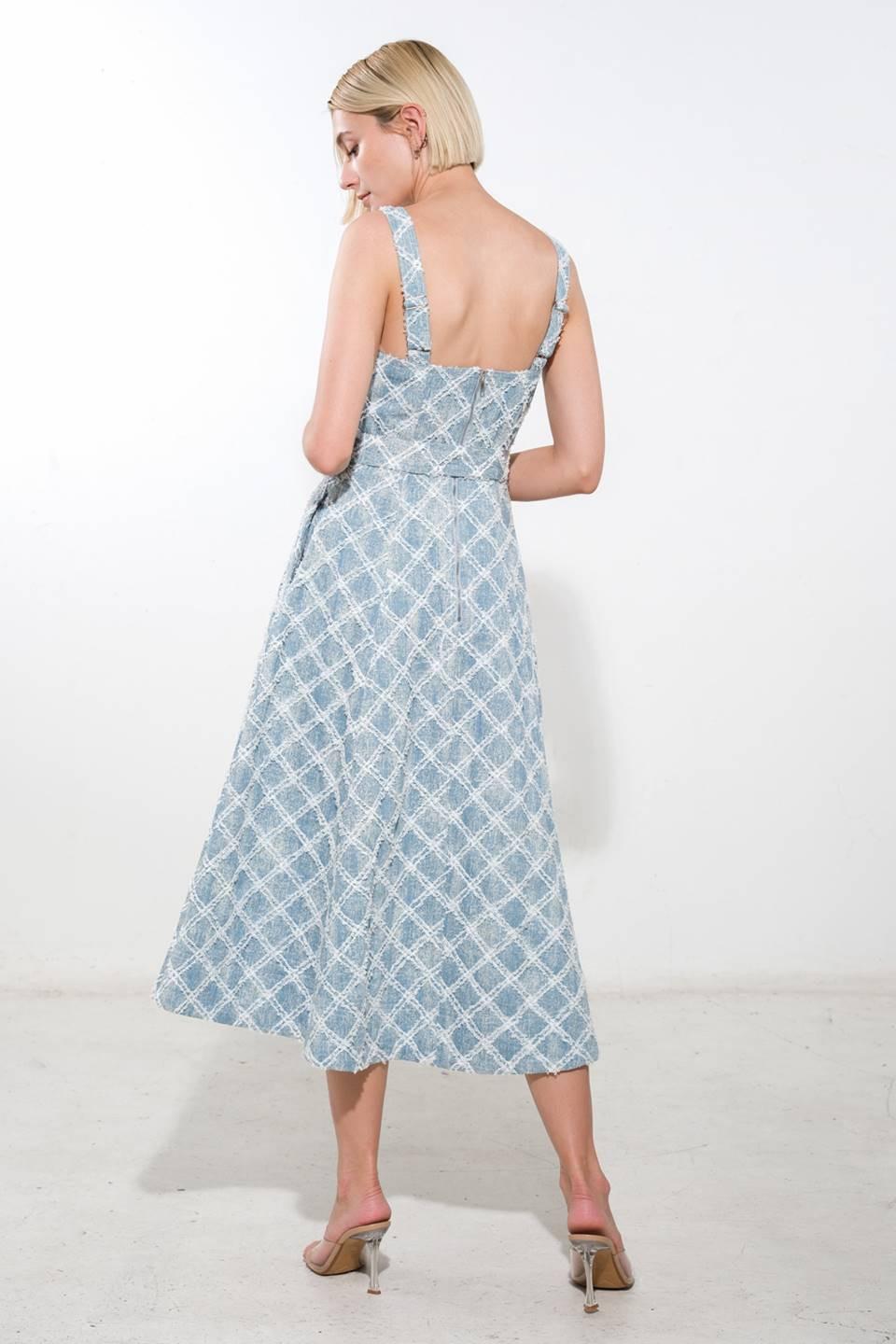 MADE TO BELIVE DENIM MIDI DRESS Flying Tomato