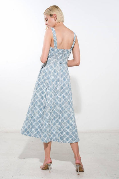 MADE TO BELIVE DENIM MIDI DRESS Flying Tomato