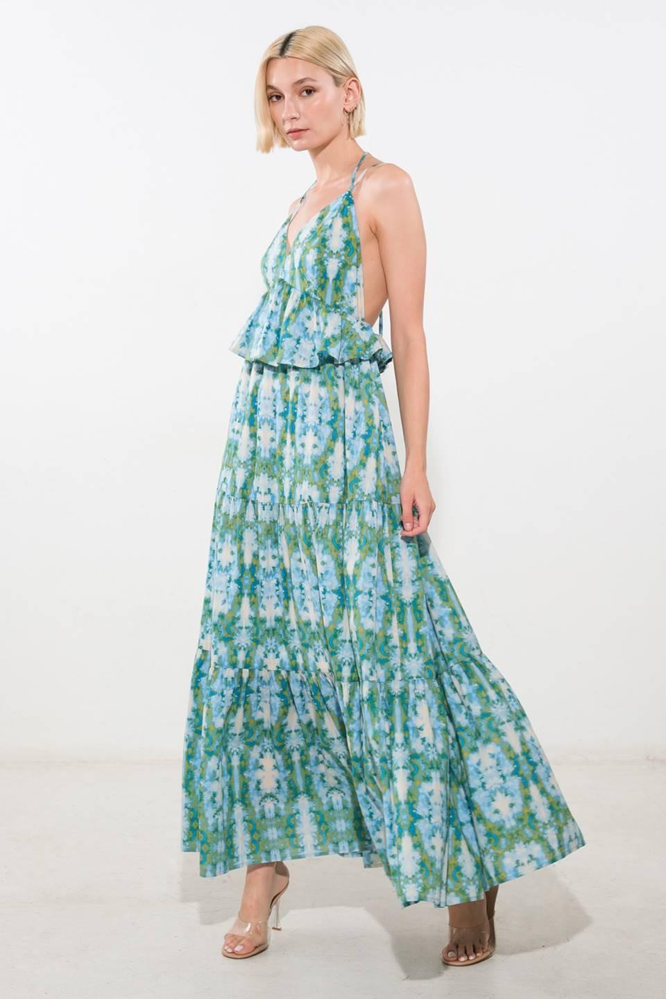 MOONLIGHT WHISPER WOVEN MAXI DRESS Flying Tomato