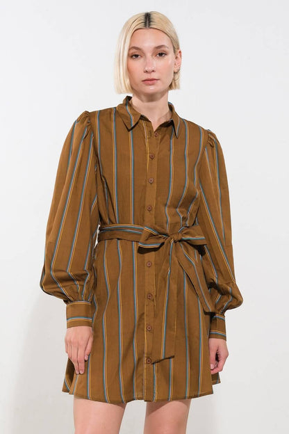 GIVE IT A GO WOVEN MINI DRESS Flying Tomato