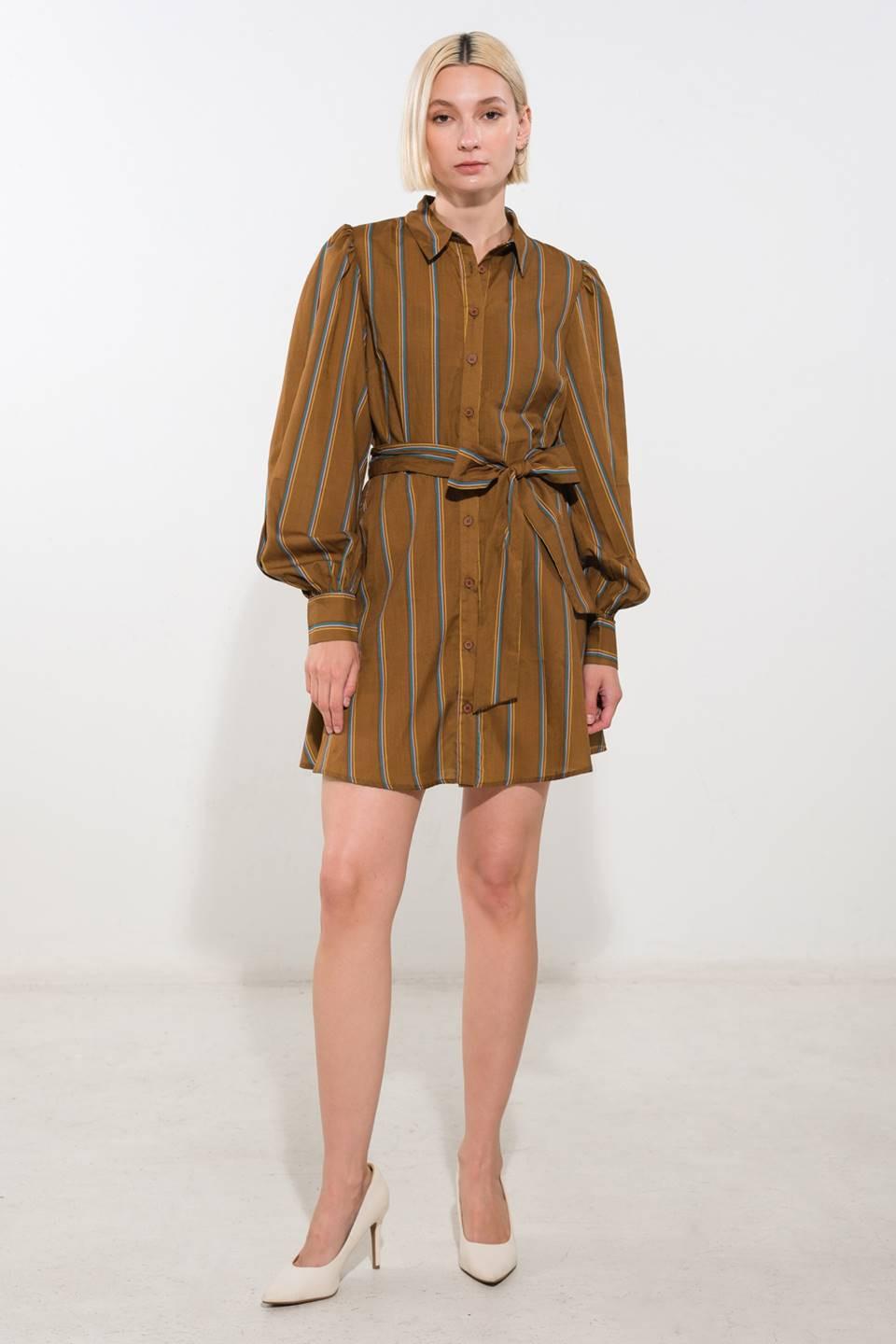 GIVE IT A GO WOVEN MINI DRESS Flying Tomato