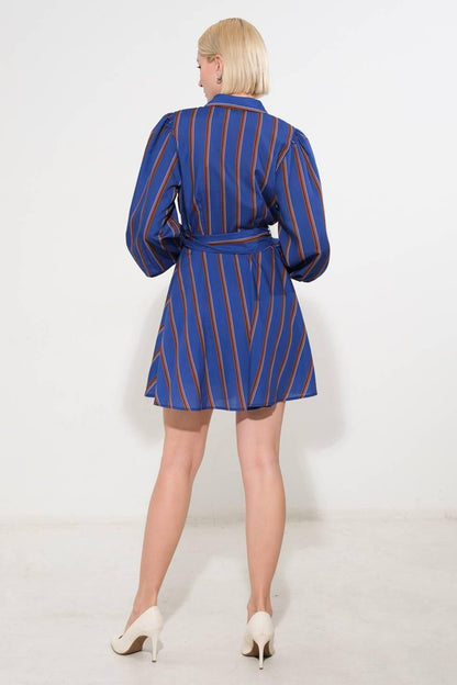 GIVE IT A GO WOVEN MINI DRESS Flying Tomato