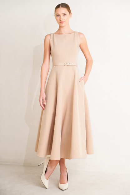 LIVING THE DREAM WOVEN MIDI DRESS Flying Tomato