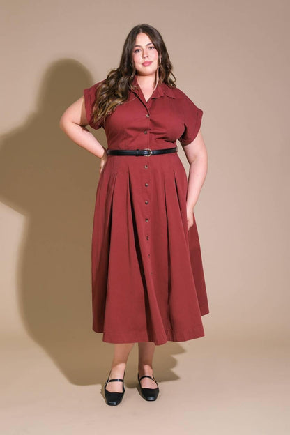 PERFECT BALANCE WOVEN MIDI DRESS Flying Tomato