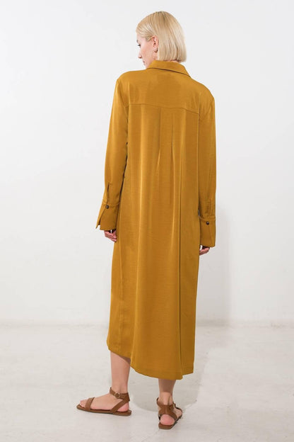 STATE OF BLISS WOVEN MIDI DRESS Flying Tomato