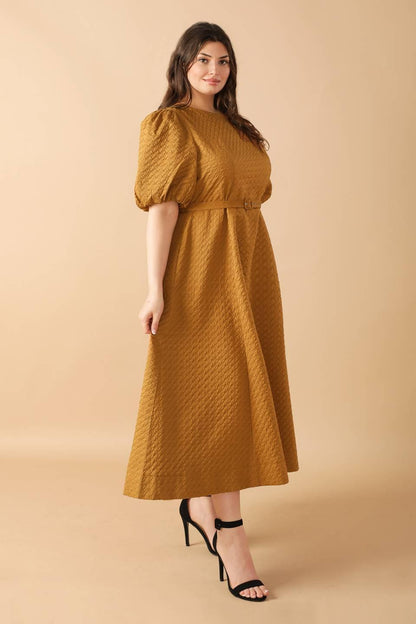 CAN'T STOP ME WOVEN MIDI DRESS Flying Tomato