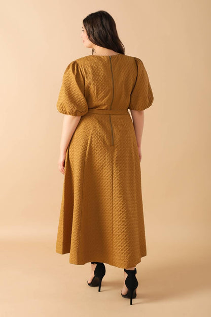 CAN'T STOP ME WOVEN MIDI DRESS Flying Tomato