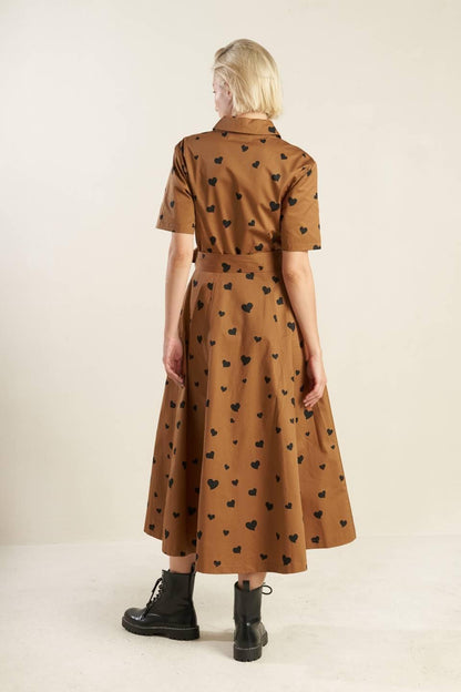READY TO GO WOVEN MIDI DRESS Flying Tomato