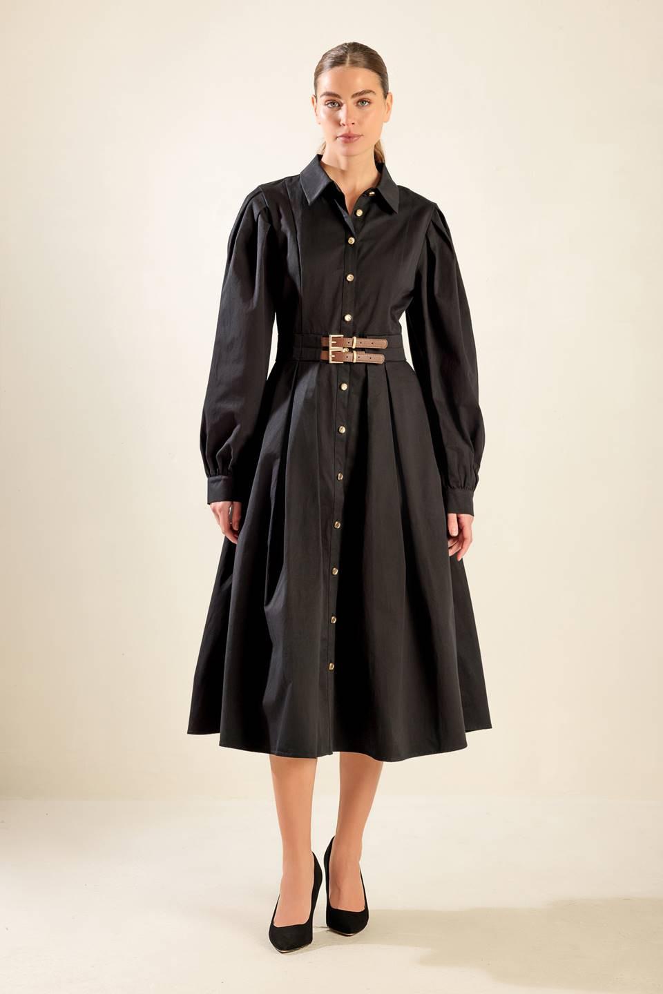 MIDNIGHT MASQUERADE WOVEN MIDI DRESS Flying Tomato