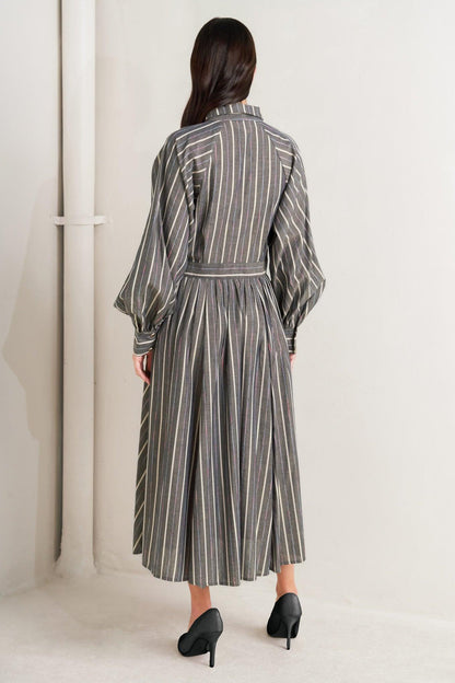 WHAT I FEEL WOVEN MIDI DRESS Flying Tomato