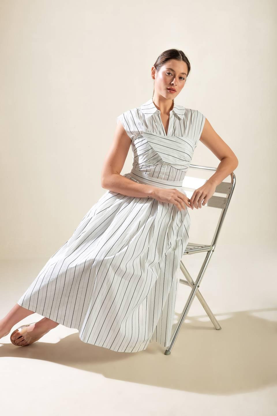 INCREDIBLY SENSATIONAL WOVEN MIDI DRESS Flying Tomato