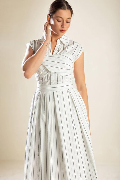 INCREDIBLY SENSATIONAL WOVEN MIDI DRESS Flying Tomato