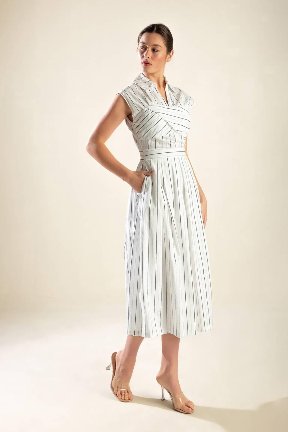 INCREDIBLY SENSATIONAL WOVEN MIDI DRESS Flying Tomato