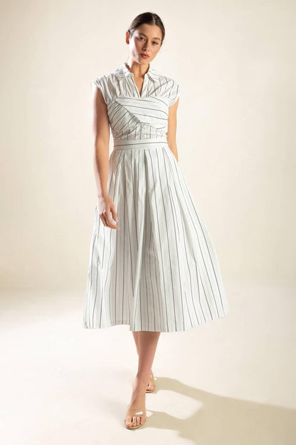 INCREDIBLY SENSATIONAL WOVEN MIDI DRESS Flying Tomato