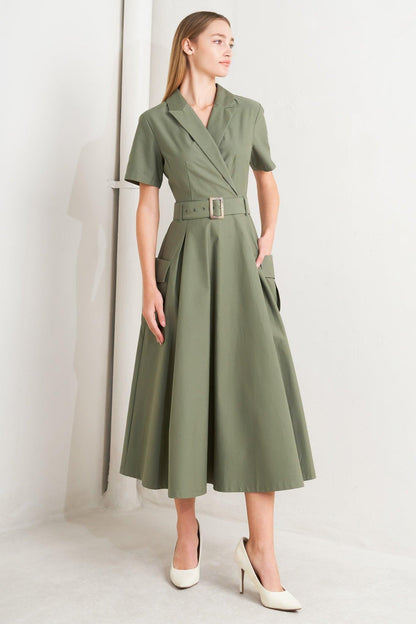 LOST IN THE STARS WOVEN MIDI DRESS Flying Tomato