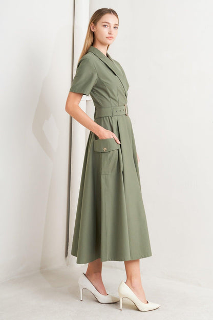 LOST IN THE STARS WOVEN MIDI DRESS Flying Tomato