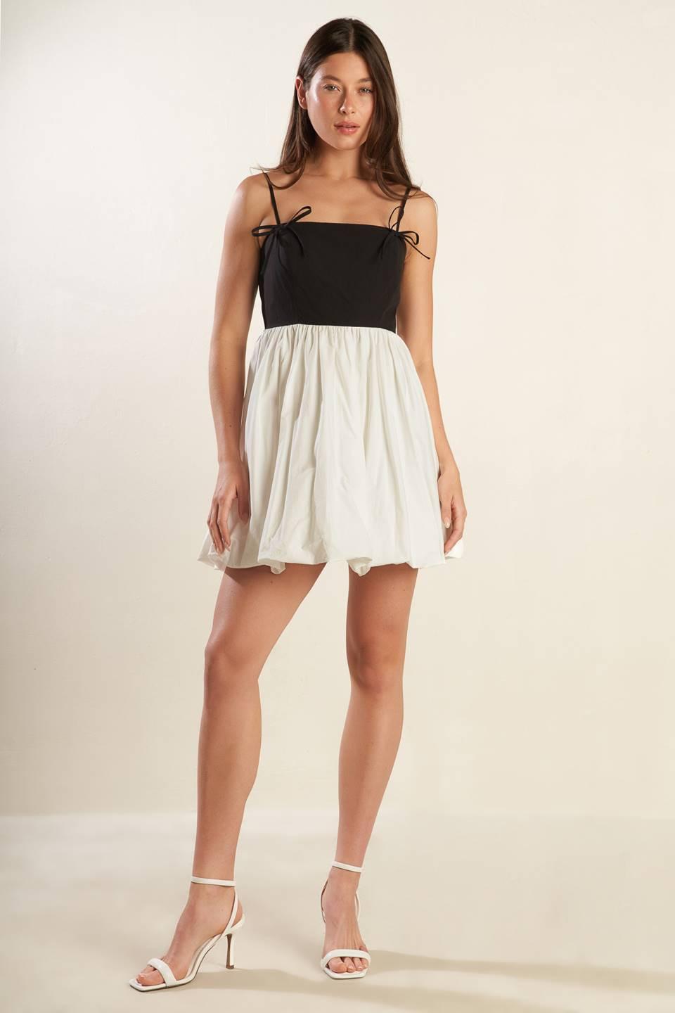 PATIO SENSETS WOVEN COMBINATION MINI DRESS Flying Tomato