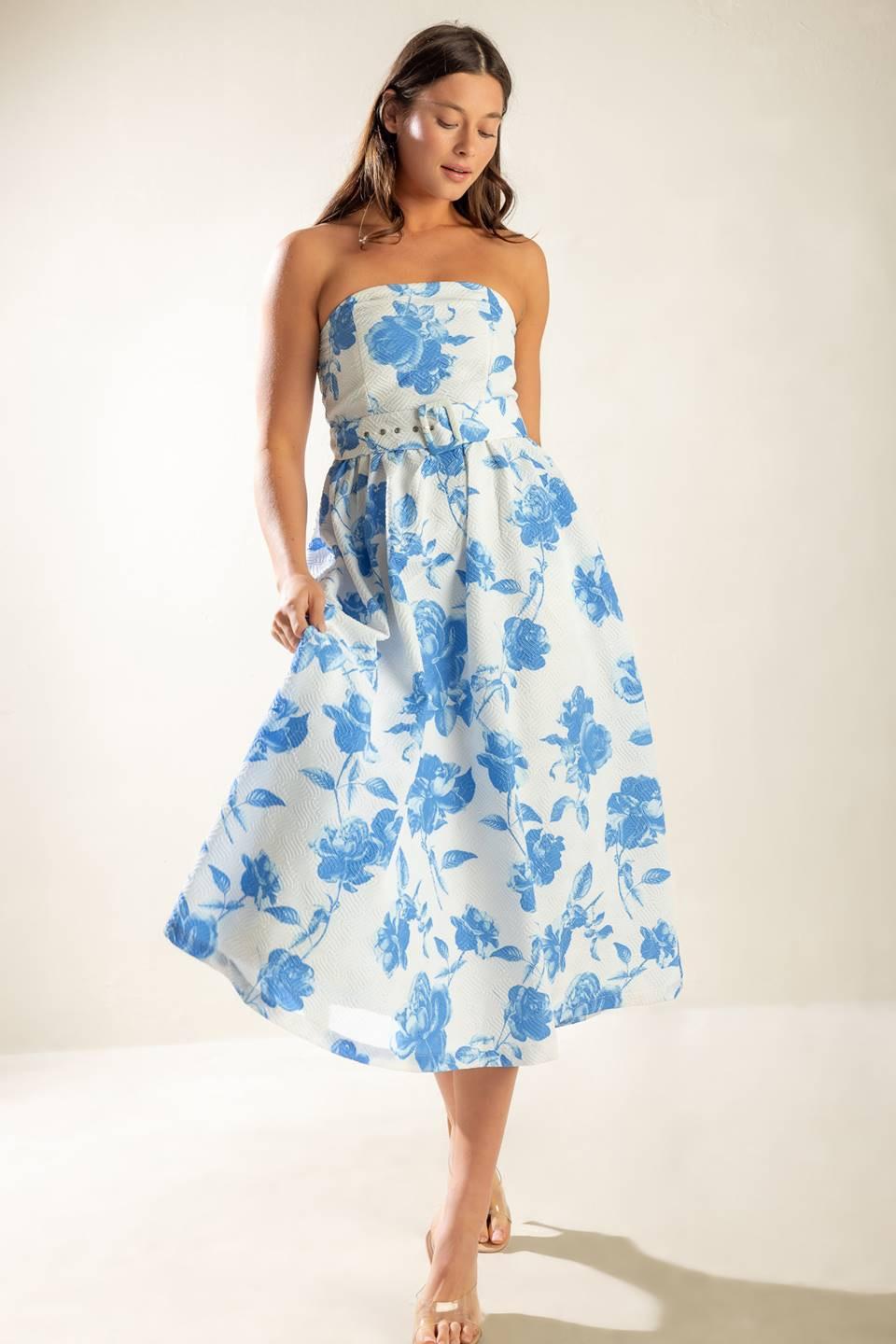 HONESTLY LOVE WOVEN MIDI DRESS Flying Tomato