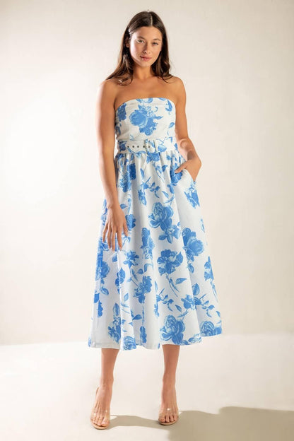 HONESTLY LOVE WOVEN MIDI DRESS Flying Tomato