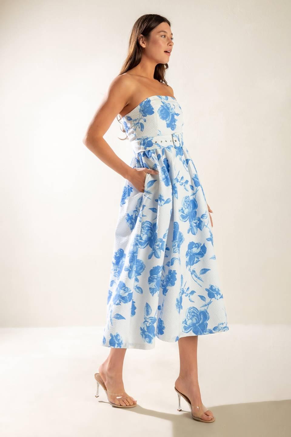 HONESTLY LOVE WOVEN MIDI DRESS Flying Tomato