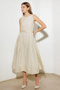 OVER THE WATERS WOVEN MIDI DRESS Flying Tomato