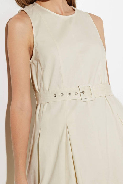 OVER THE WATERS WOVEN MIDI DRESS Flying Tomato