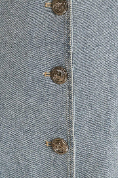 NAUTICAL & NICE DENIM MIDI DRESS Flying Tomato
