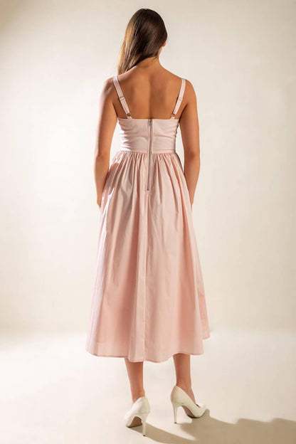 EASILY LOVED WOVEN MIDI DRESS Flying Tomato