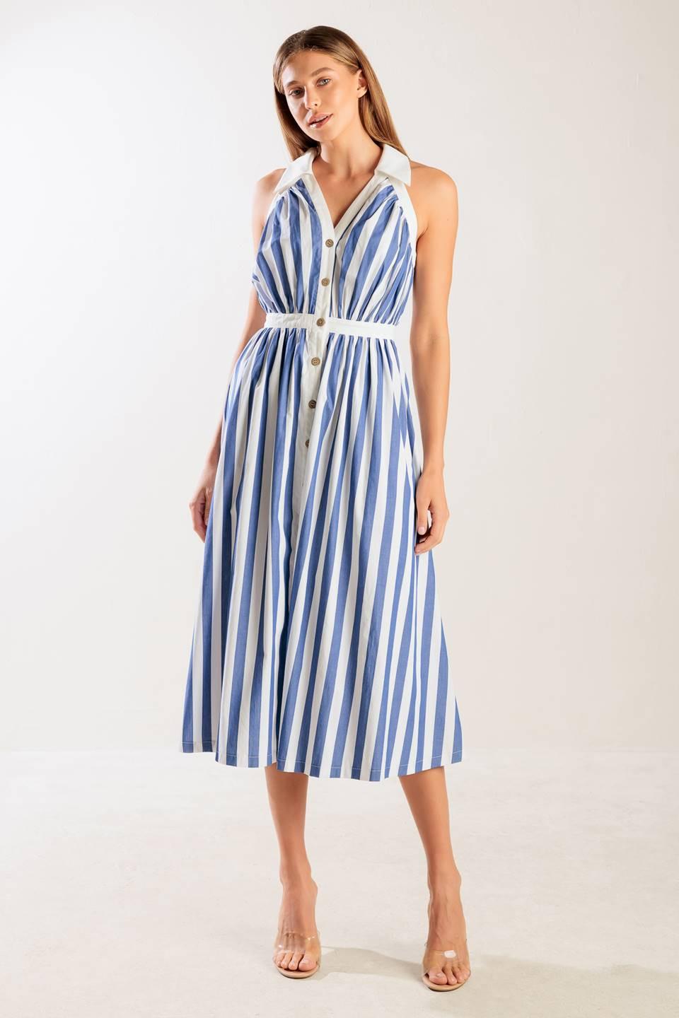 WAIT FOR IT WOVEN MIDI DRESS Flying Tomato