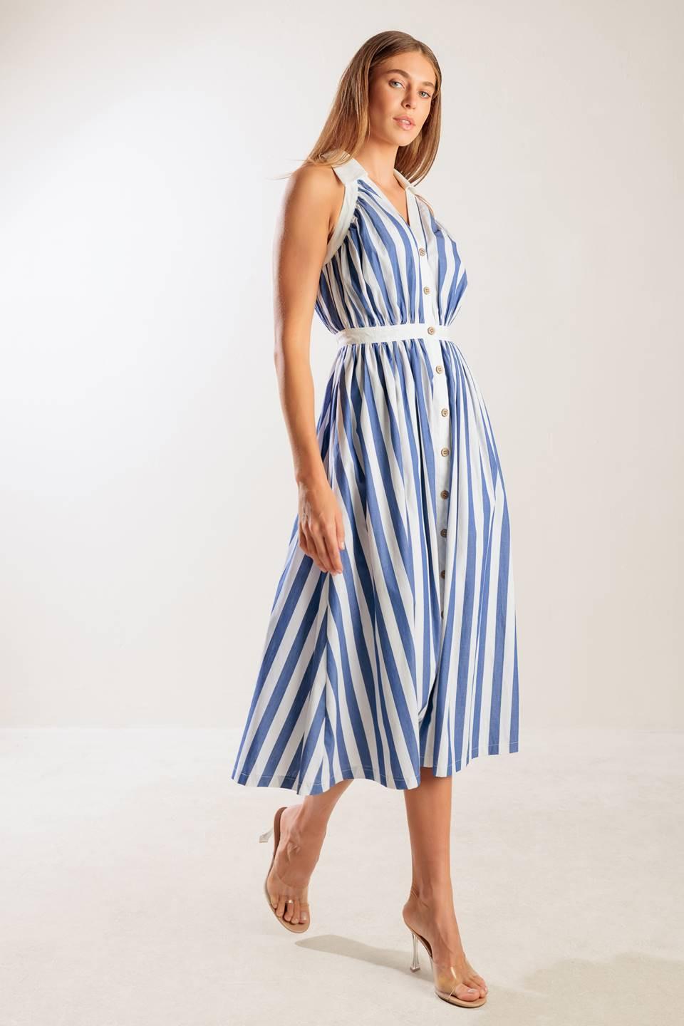 WAIT FOR IT WOVEN MIDI DRESS Flying Tomato