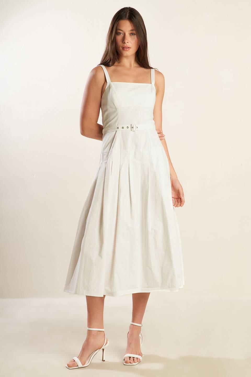 SHAY LANTANA WOVEN MIDI DRESS Flying Tomato