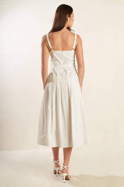 SHAY LANTANA WOVEN MIDI DRESS Flying Tomato