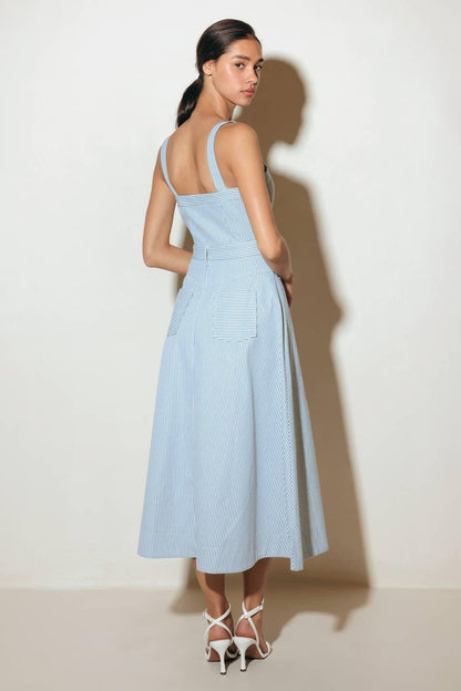 CAREFREE DAISY WOVEN MIDI DRESS Flying Tomato