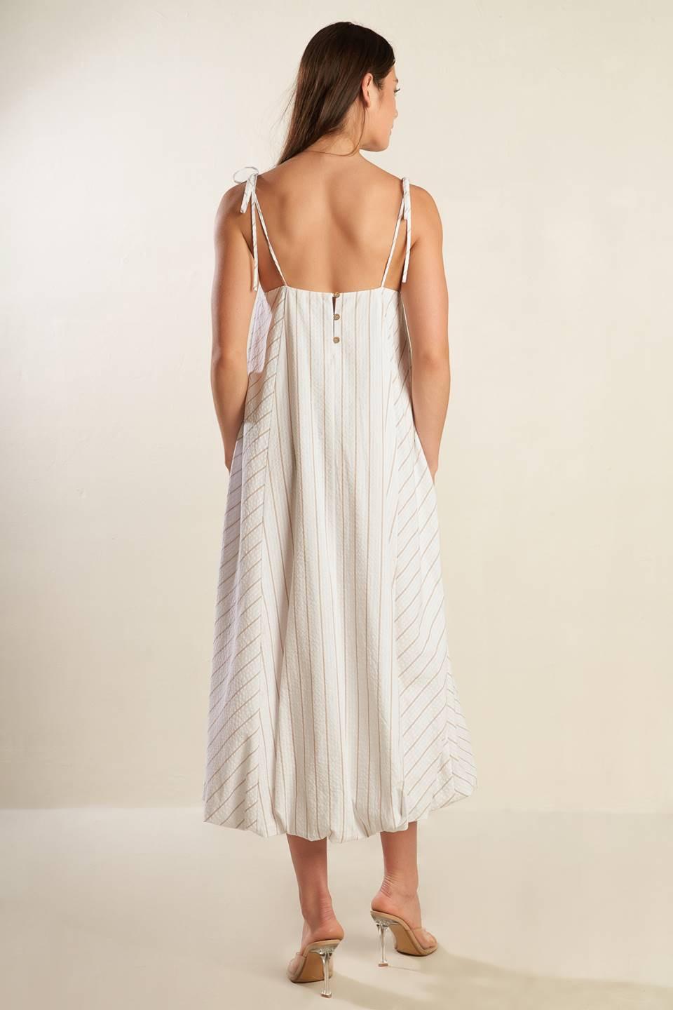 JUST WONDERING WOVEN MIDI DRESS Flying Tomato