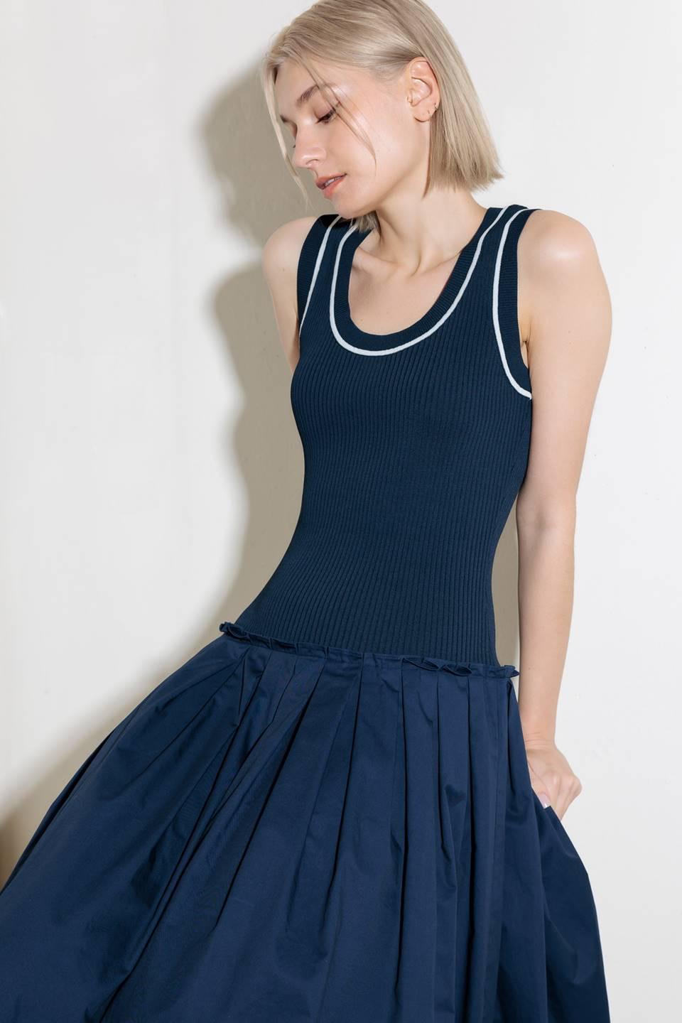 CELEBRATE EVERYDAY NAVY DRESS Flying Tomato