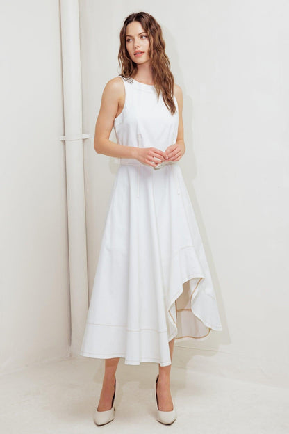 POET’S MUSE WOVEN MIDI DRESS Flying Tomato