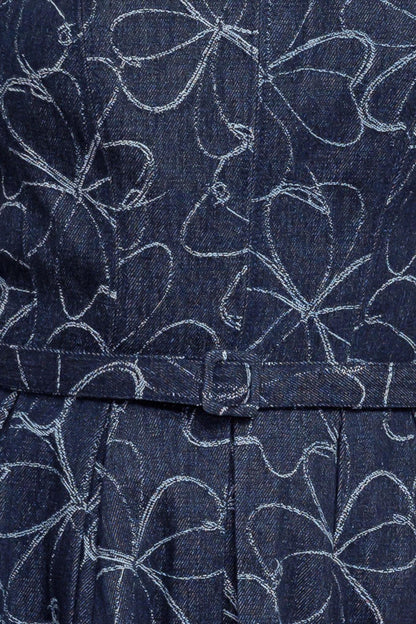 MOONDUST GARDEN DENIM MIDI DRESS Flying Tomato