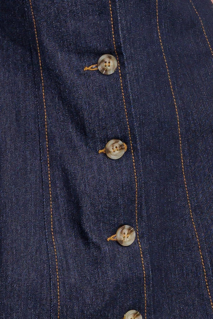 INDIGO TEMPO DENIM MINI DRESS Flying Tomato