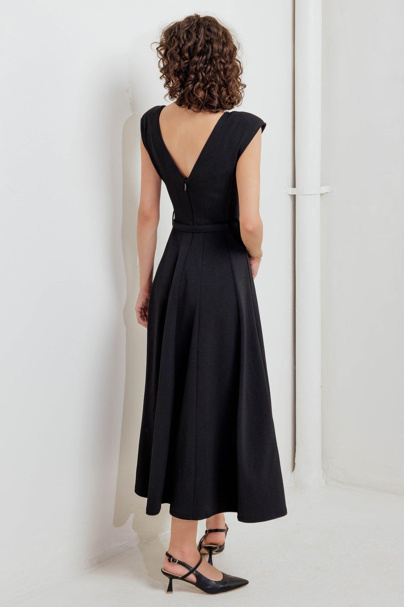 MODERN MONA WOVEN MIDI DRESS Flying Tomato