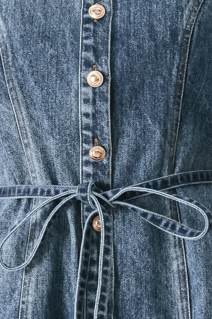 POWER IN DENIM MINI DRESS Flying Tomato