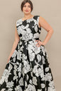 SILENT HEART BLACK WOVEN MIDI DRESS Flying Tomato