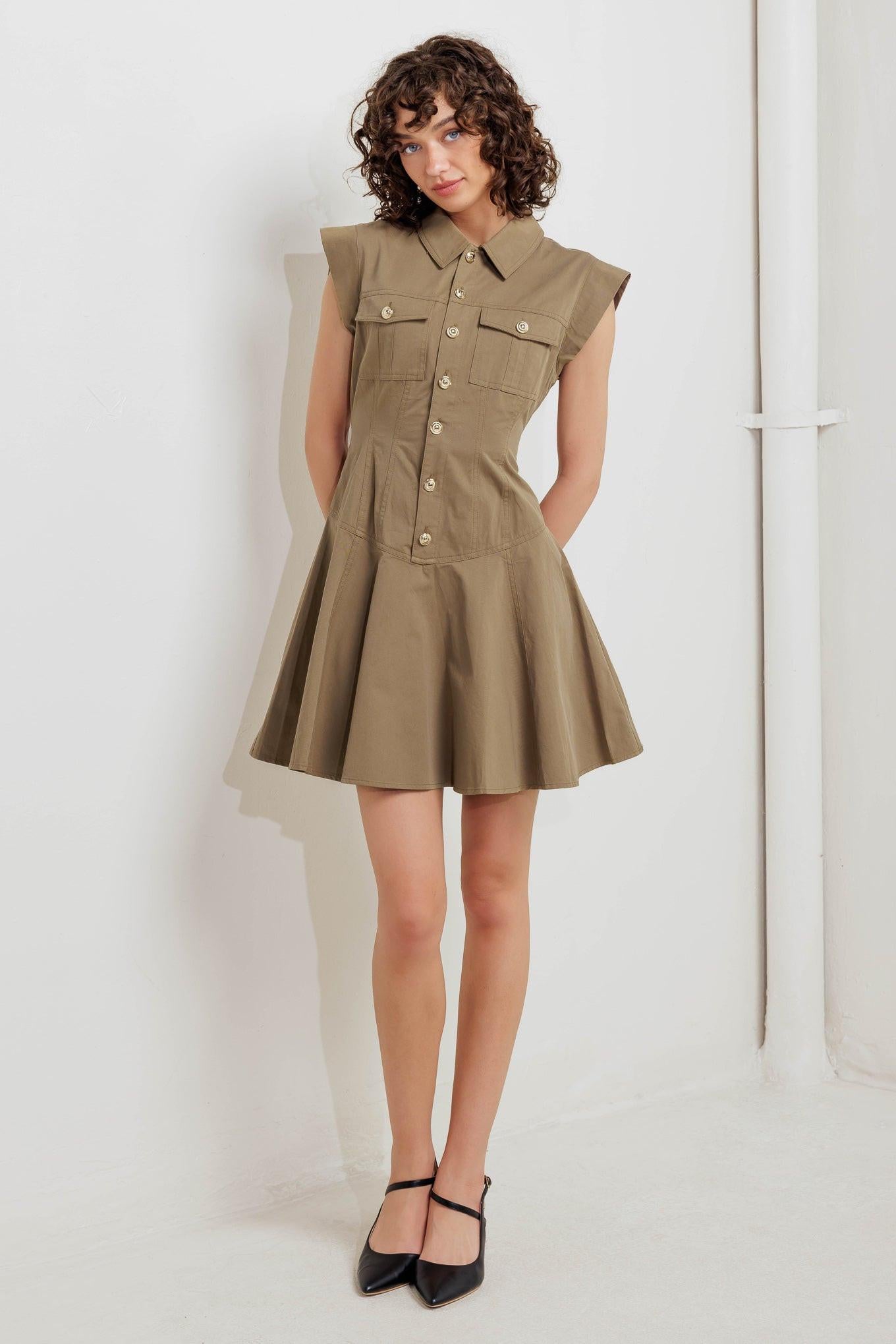 MISSION MUSE WOVEN MINI DRESS Flying Tomato