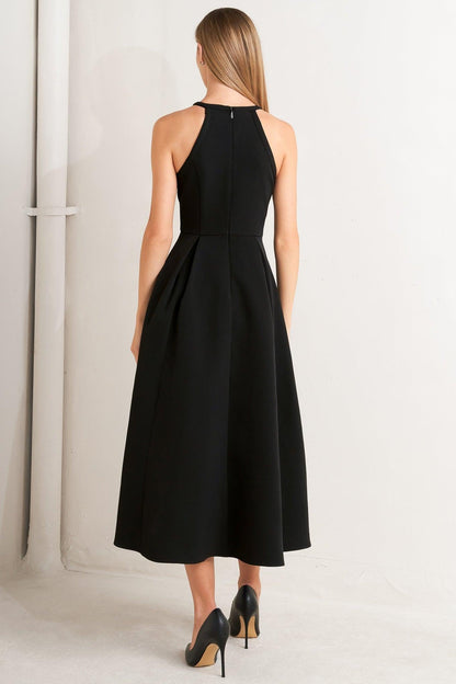 GALAXY CHARM WOVEN MIDI DRESS Flying Tomato