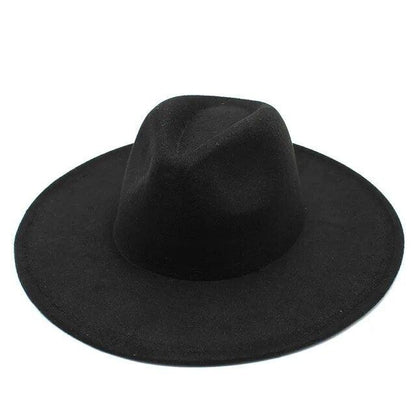 Modern Classic Felt Fedora – Stylish Wide Brim Wool Hat for Men and Women Country in My Heart