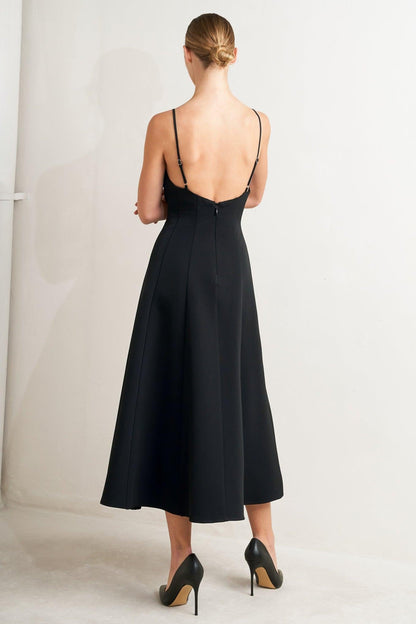PURE INTENTION WOVEN MIDI DRESS Flying Tomato